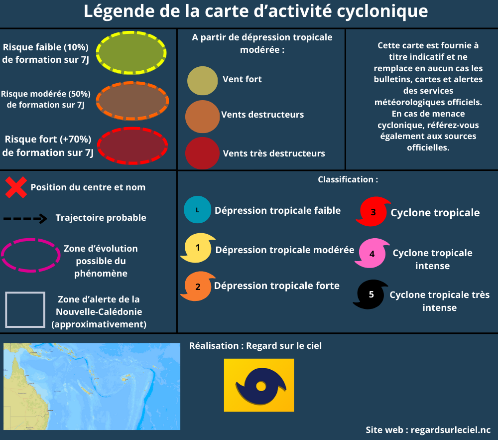 Légende de la carte